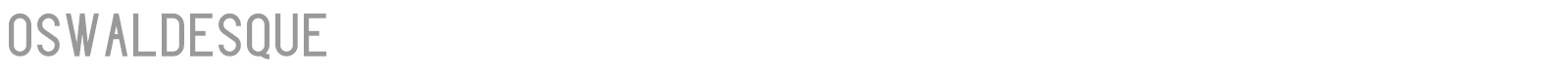Oswaldesque font preview